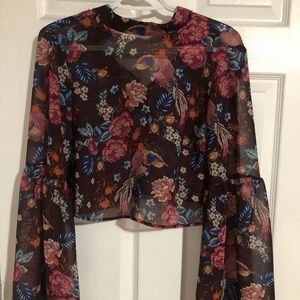 Puffy Sleeve crop top